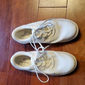 Merino NWOT cream colored wool sneakers